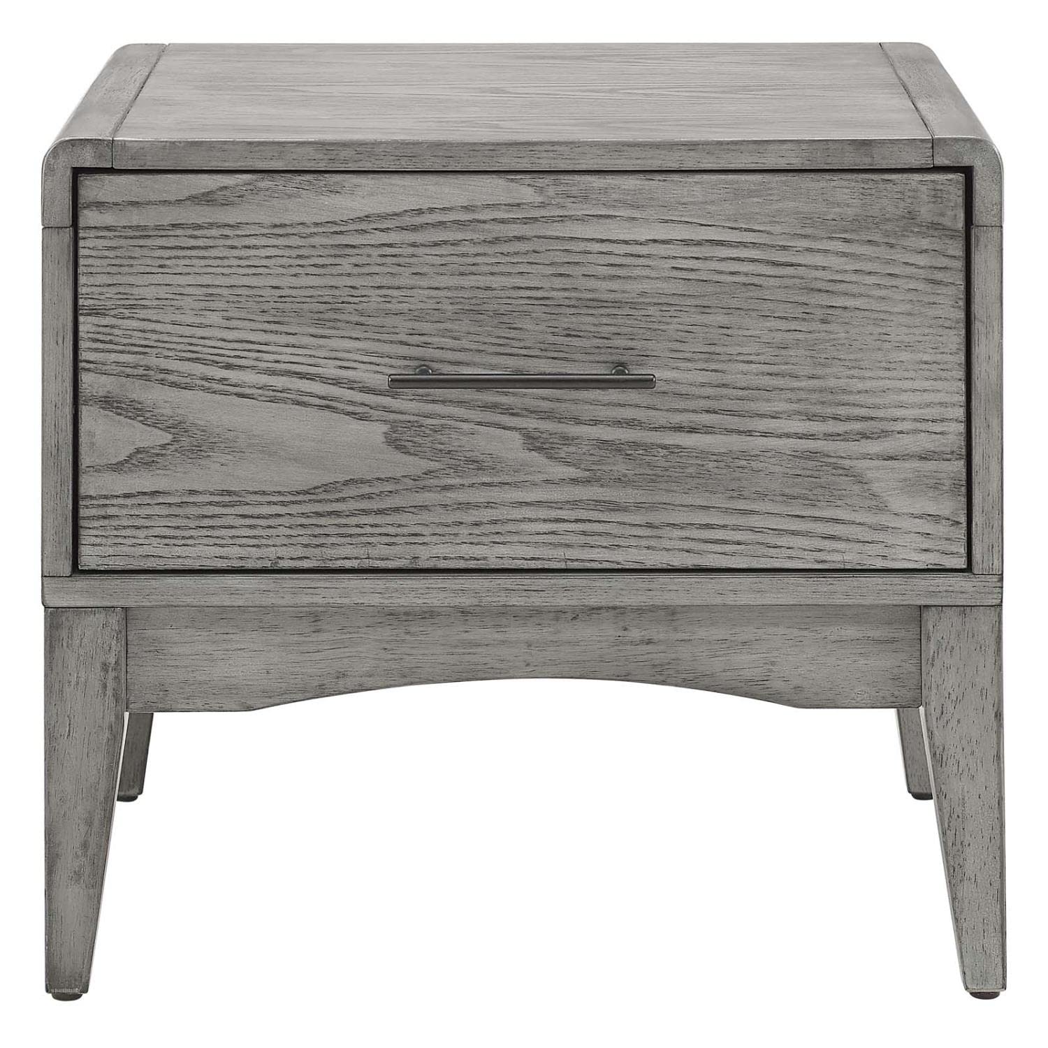 Modway Mod-6241-Gry Georgia Wood Nightstand, Gray